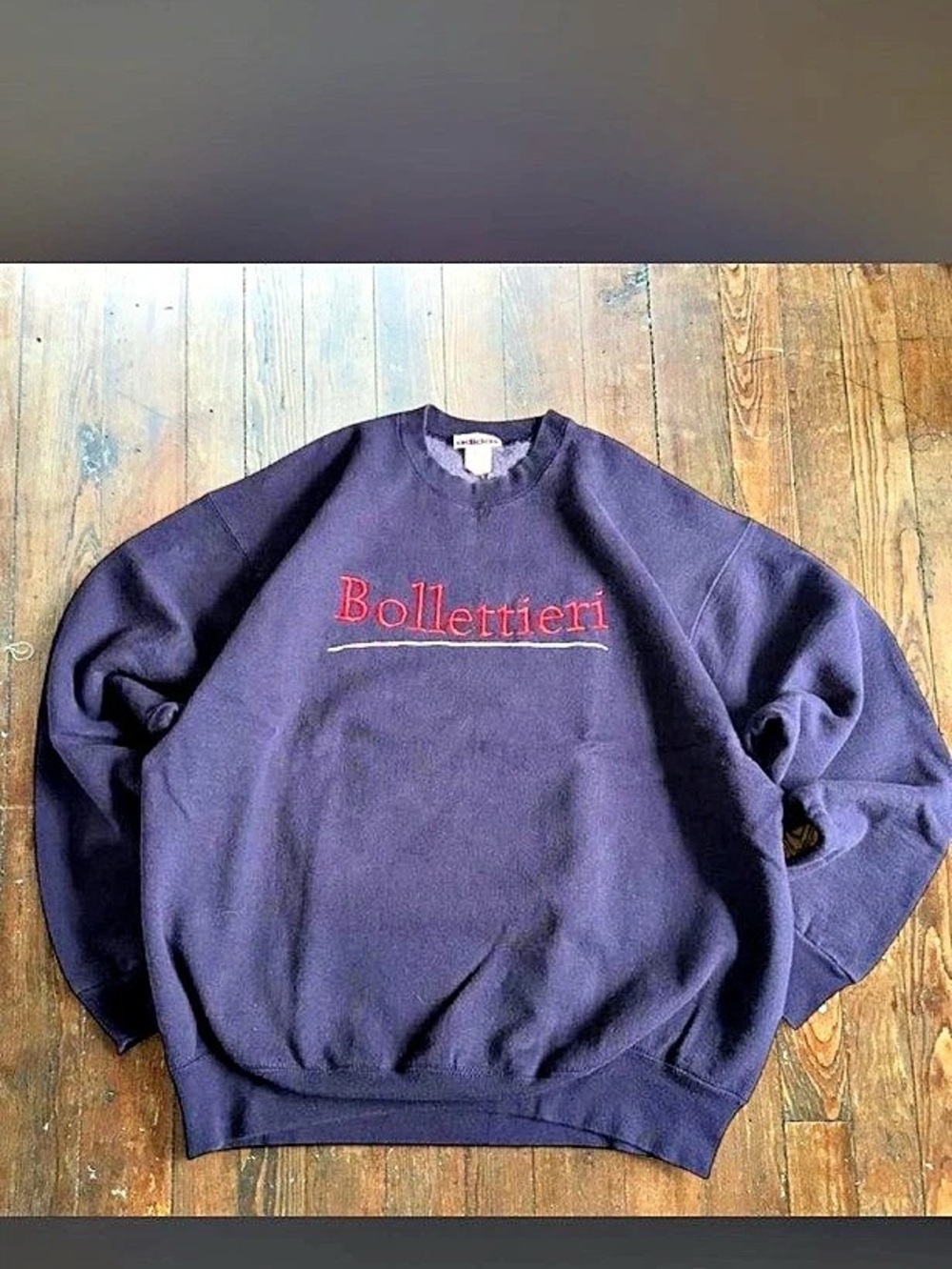 Vintage adidas blue bollettieri crewneck